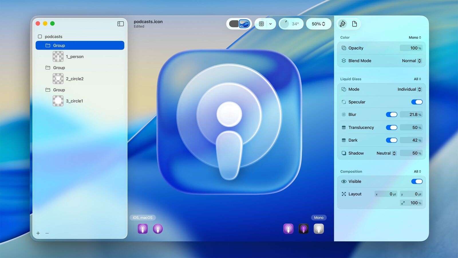 macOS 27 Liquid Glass  Bild © Macrumors