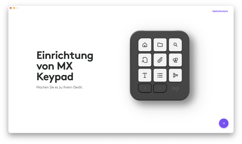 Logitech MX Keypad Options Einrichtung Logitech MX Keypad Options Einrichtung