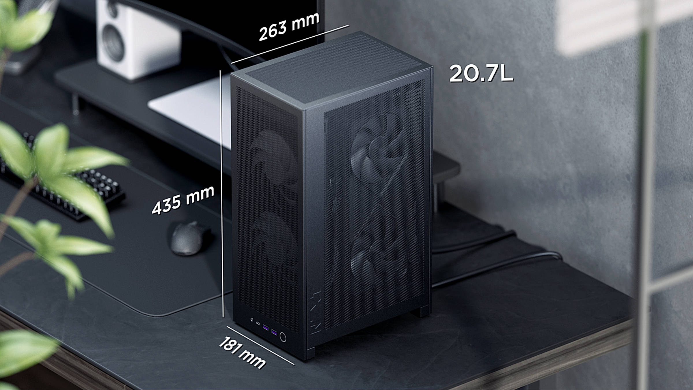 NZXT H2 Flow Mini ITX Gehäuse