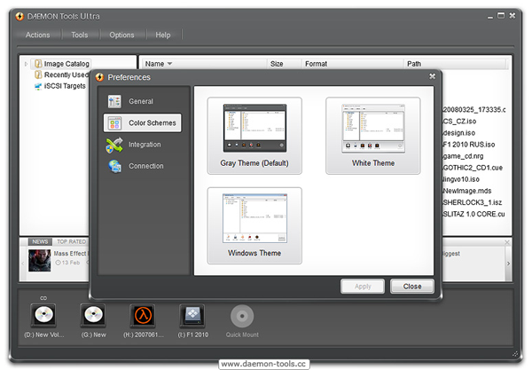 Daemon Tools Ultra (Menüansicht) Daemon Tools Ultra (Menüansicht)