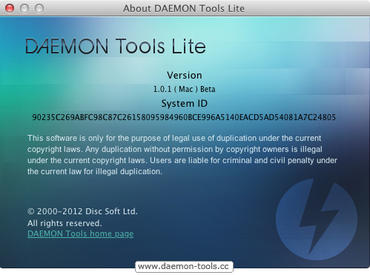 DAEMON Tools Lite für Mac OS