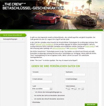The Crew Closed Beta Key Nvidia