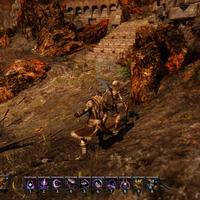 Risen 3 Kampfszene mit einem Skelet