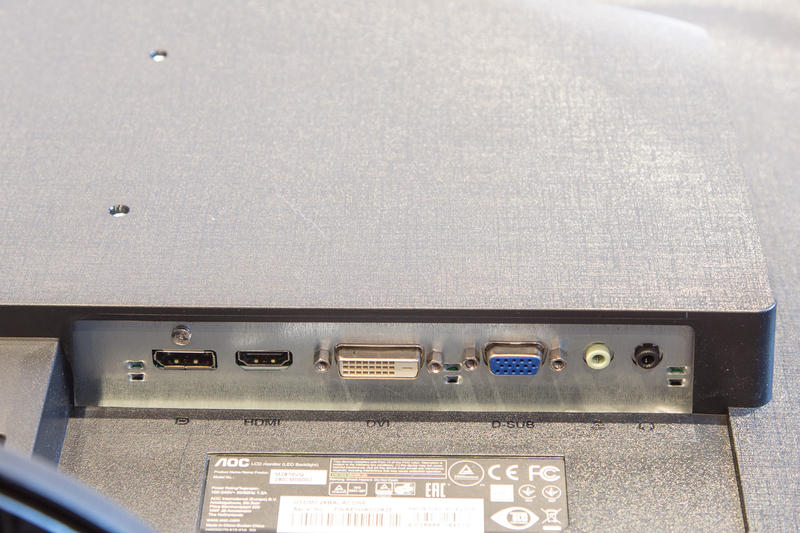 AOC M2870VQ Anschlüsse AOC M2870VQ Anschlüsse