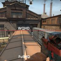 AOC Q2778VQE Bildvergleich FHD/WQHD (Counter Strike Global Offensive)