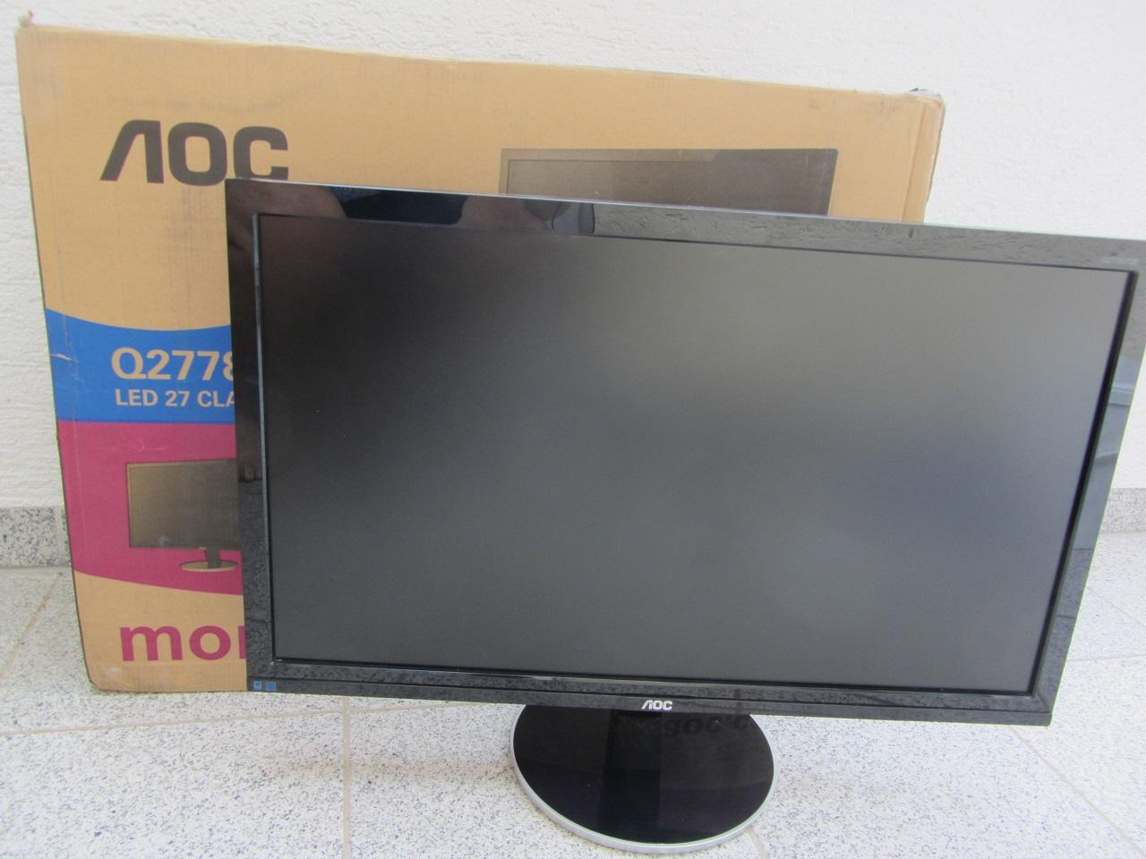 AOC Q2778VQE OVP und Monitor