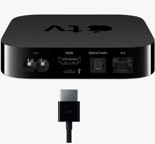 Apple TV 4 in gleicher Optik wie Vorgänger (im Bild Apple TV 3)