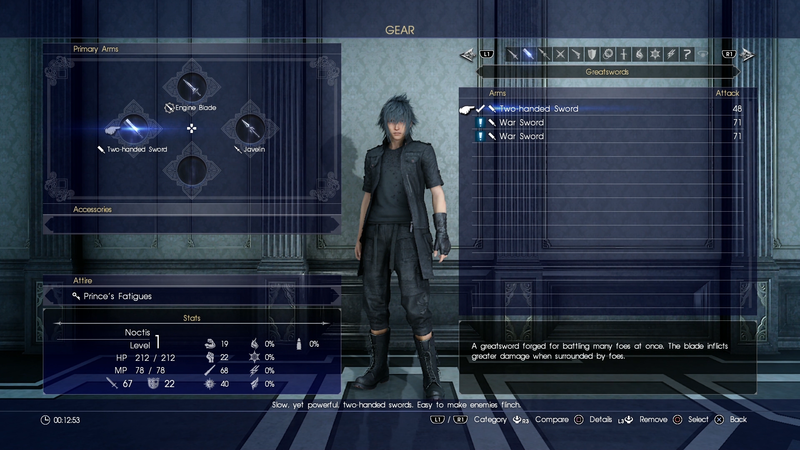FF15 Inventar FF15 Inventar