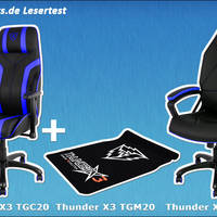 PCMasters.de Lesertest zu Thunder X3 Gaming-Stühlen
