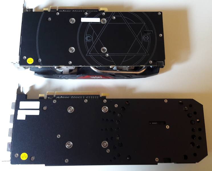 PowerColor RX570 Red Devil vs PowerColor RX470 Red Devil Backplates PowerColor RX570 Red Devil vs PowerColor RX470 Red Devil Backplates