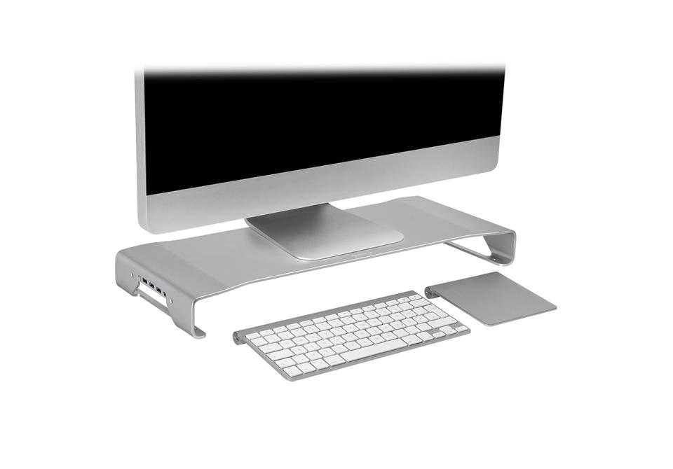 Sharkoon Aluminum Monitor Stand PRO silver