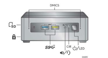Intel NUC8I Front