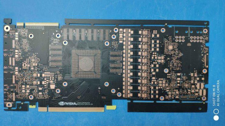 NVIDIA GeForce GTX 1180 PCB Rückseite NVIDIA GeForce GTX 1180 PCB Rückseite