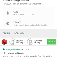 Xiaomi Mi A2 Lite Dashboard Screenshot