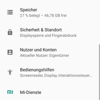 Xiaomi Mi A2 Lite Einstellungen Screenshot