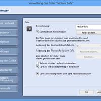 Steganos Safe 14 - Verwaltung