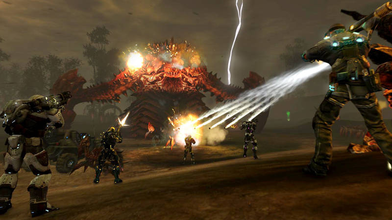 Defiance Kampf gegen großes Monster Defiance Kampf gegen großes Monster