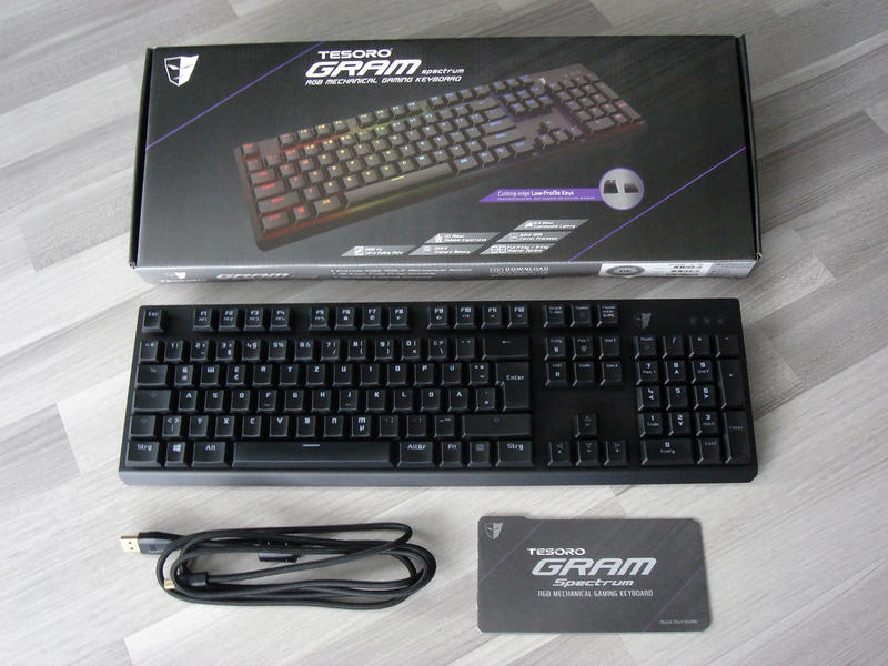 TESORO GRAM Spectrum (Lieferumfang)