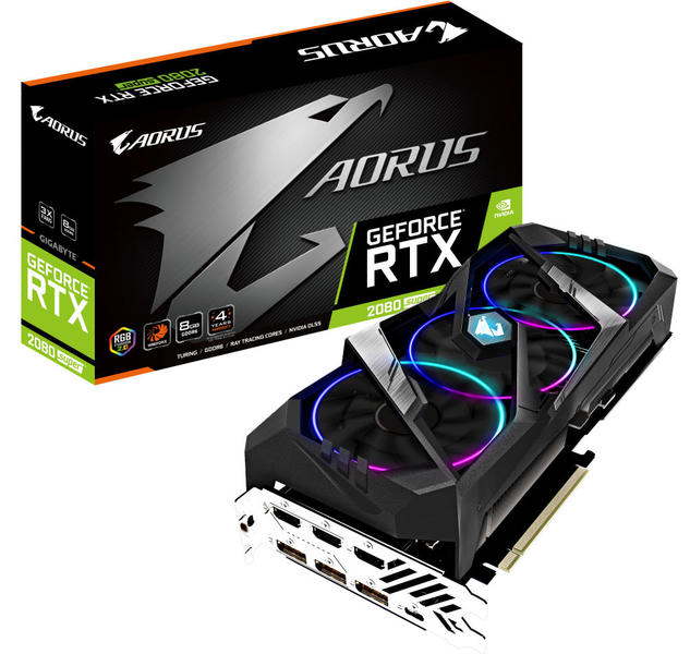 GIGABYTE GeForce AORUS RTX 2080 SUPER GIGABYTE GeForce AORUS RTX 2080 SUPER