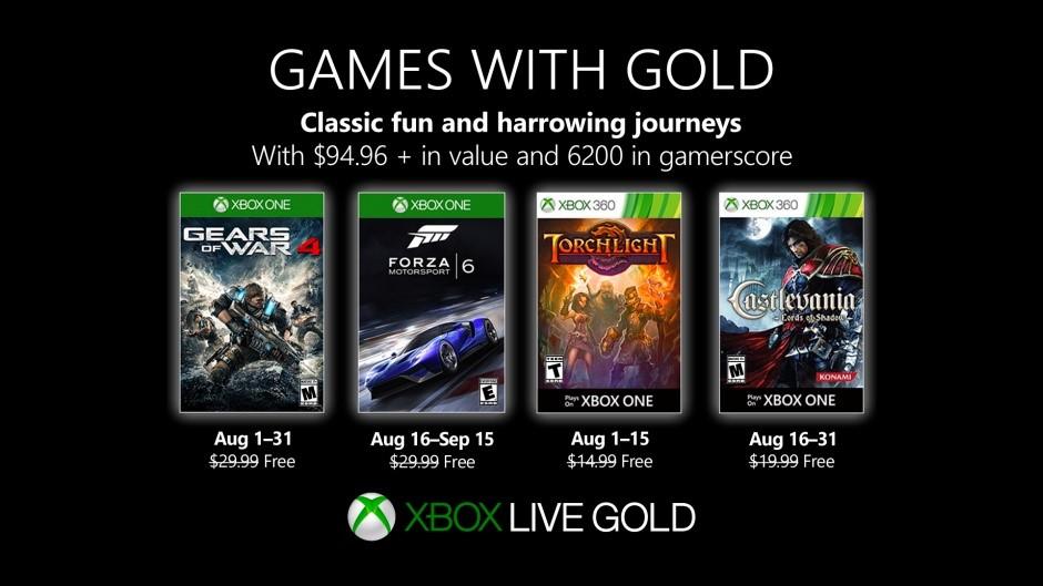 Games with Gold August 2019