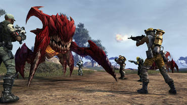 Defiance Kampf gegen Monster bei Tag 1