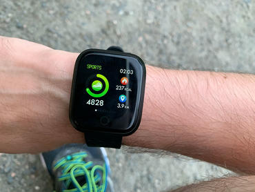 Lenovo E1 beim Sport