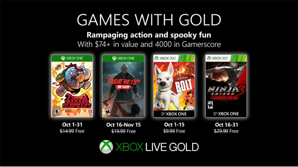 Games with Gold Oktober 2019