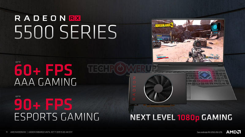 AMD Radeon RX 5500 Leistung AMD Radeon RX 5500 Leistung