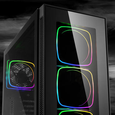Sharkoon: Midi Tower TG6 RGB bietet gehärtetes Glas RGB-Beleuchtung