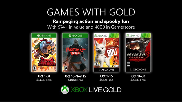 Xbox Games With Gold November 2019  Bild © Microsoft