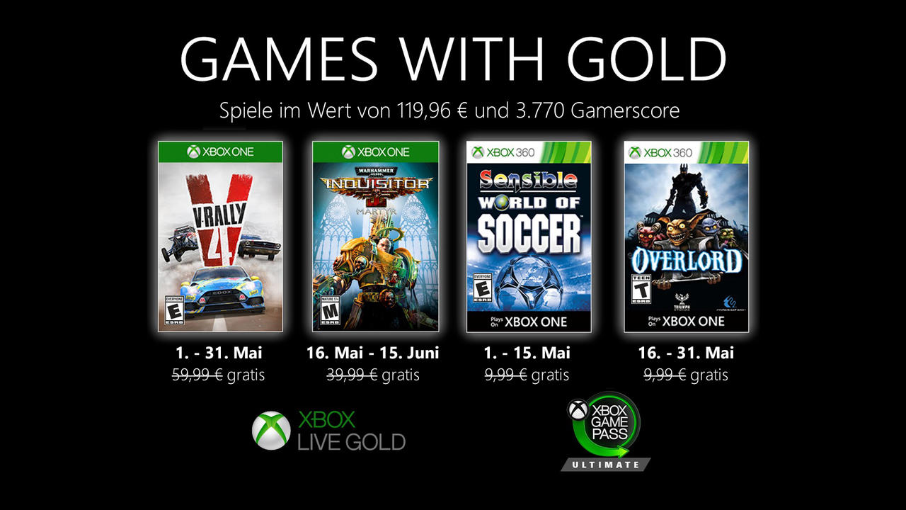 Games with Gold Mai 2020