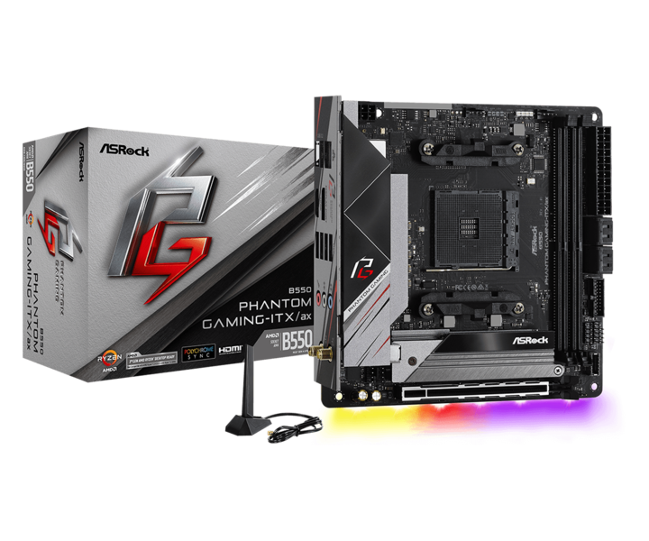 ASRock B550 Phantom Gaming-ITX/ax ASRock B550 Phantom Gaming-ITX/ax