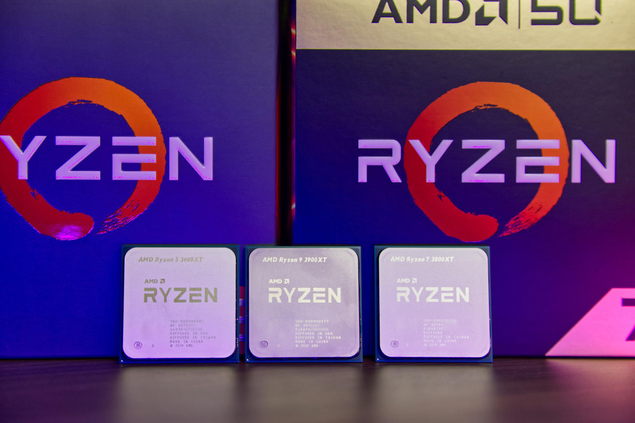 AMD Ryzen 9 3900XT, Ryzen 7 3800XT & Ryzen 5 3600XT im Test  Bild © PCMasters.de