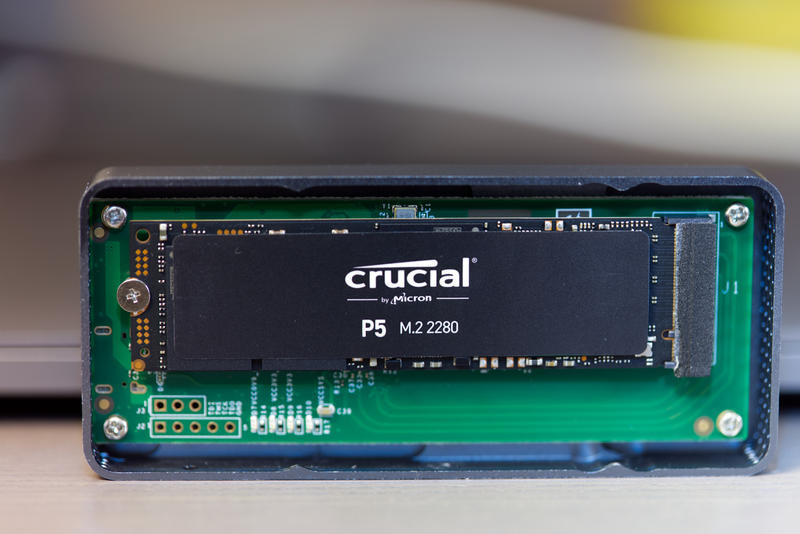 Yottamaster Thunderbolt 3 M.2 NVMe-SSD Einbau