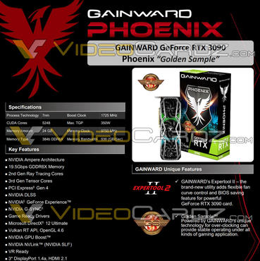 Gainward GeForce RTX 3090 Phoenix Golden Sample