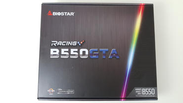 Biostar Racing B550GTA Verpackung
