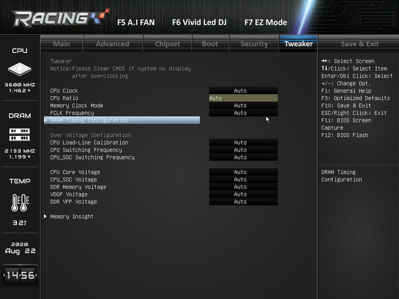 Biostar Racing B550GTA Software Tweaker 01 Biostar Racing B550GTA Software Tweaker 01
