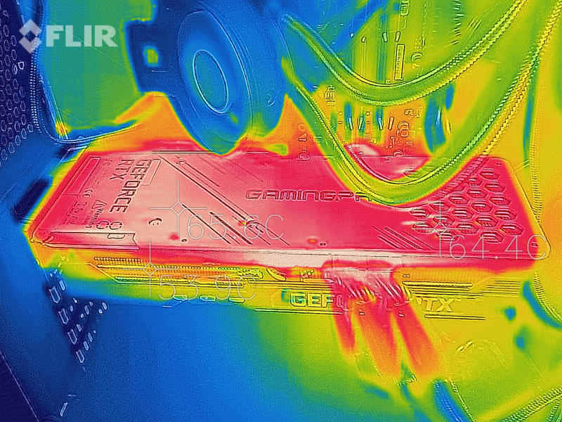 Palit GeForce RTX 3080 GamingPro Wärmebildaufnahme Palit GeForce RTX 3080 GamingPro Wärmebildaufnahme