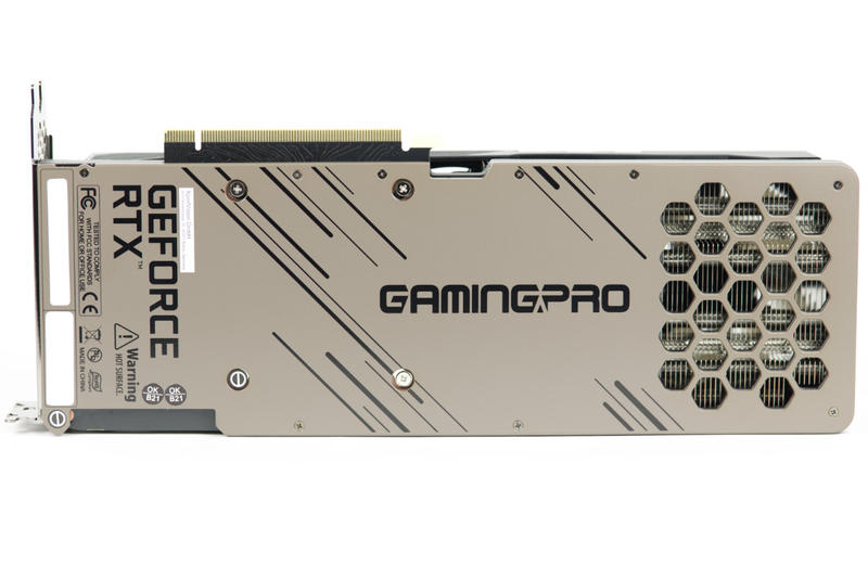 Palit GeForce RTX 3080 GamingPro Rückseite Palit GeForce RTX 3080 GamingPro Rückseite