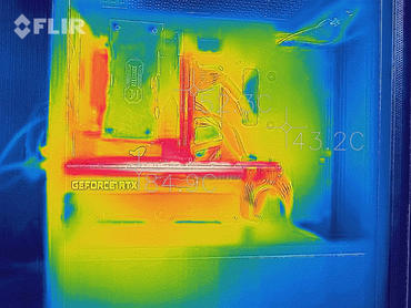 DeepCool Gamer Storm Macube 110 - Wärmebildaufnahmen offenes Gehäuse