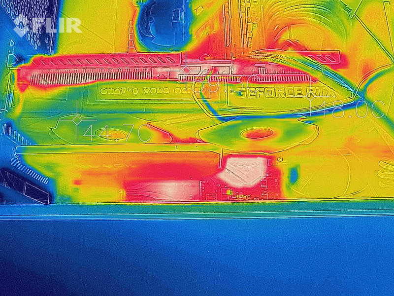 KFA2 GeForce RTX 3060 Ti EX Wärmebildaufnahmen 2 KFA2 GeForce RTX 3060 Ti EX Wärmebildaufnahmen 2