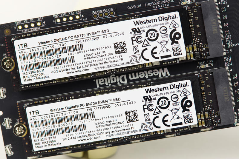 Western Digital WD_BLACK AN1500 2 TB - 2 x WD PC-SN730 1-TB-NVMe-Module Western Digital WD_BLACK AN1500 2 TB - 2 x WD PC-SN730 1-TB-NVMe-Module