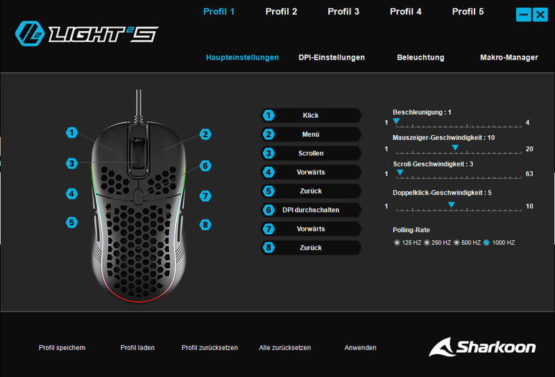 Sharkoon Light2 S - Software Sharkoon Light2 S - Software