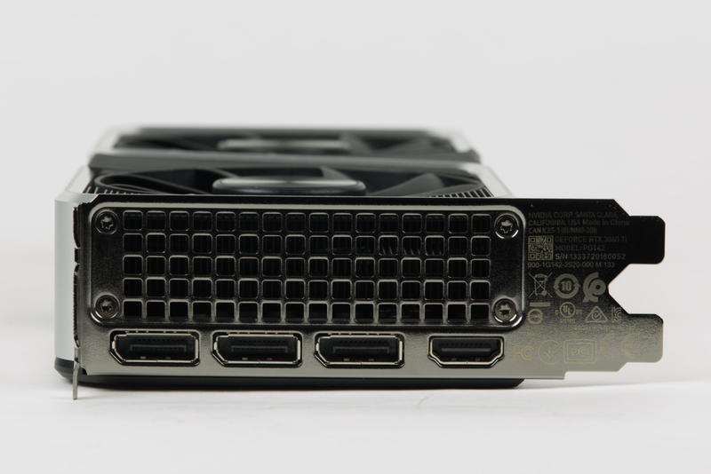 Nvidia GeForce RTX 3060 Ti Founders Edition Anschlüsse Nvidia GeForce RTX 3060 Ti Founders Edition Anschlüsse
