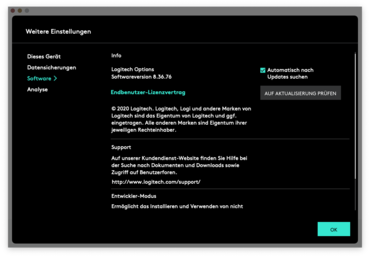 Logi Options Software