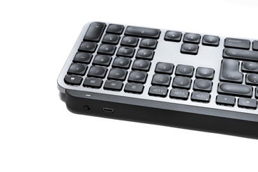 MX Keys for Mac USB-C Port und Schalter