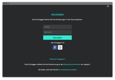 Logi Options-Software - MX Keys for Mac - Login