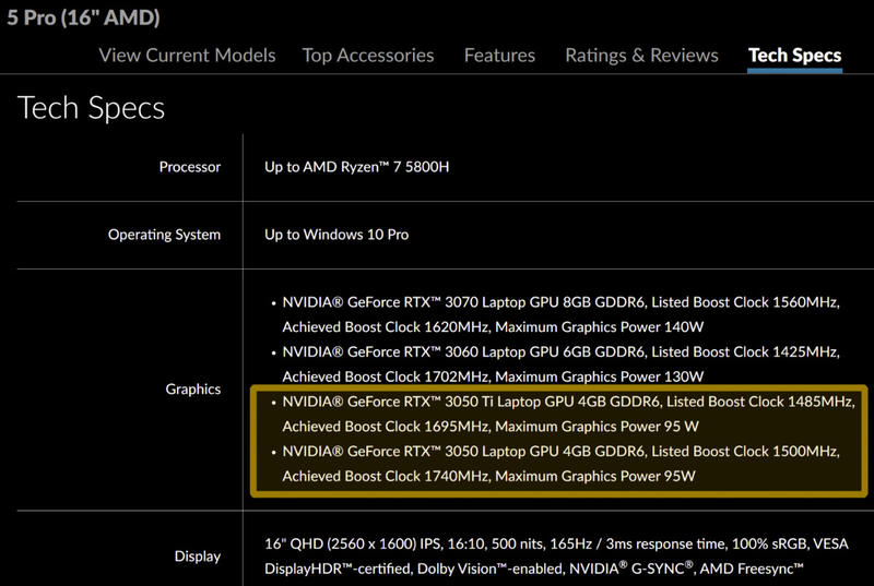 GeForce RTX 3050 und RTX 3050 Ti Spezifikationen GeForce RTX 3050 und RTX 3050 Ti Spezifikationen