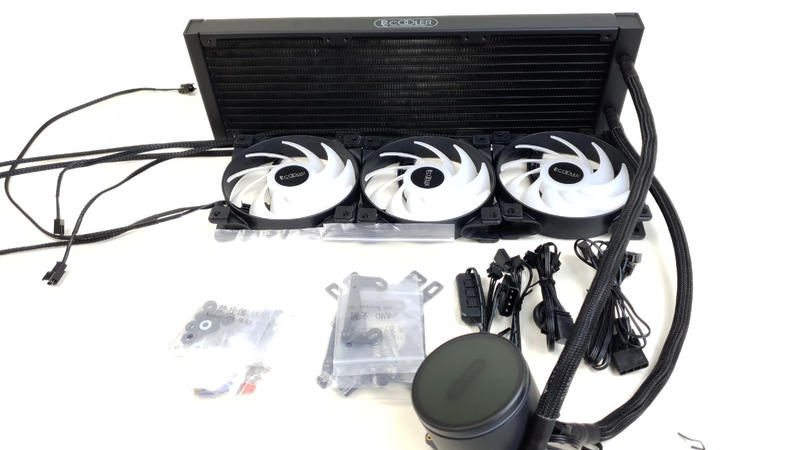 PCCOOLER GI-CX360 ARGB - BILD04 Lieferumfang PCCOOLER GI-CX360 ARGB - BILD04 Lieferumfang