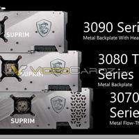 MSI SUPRIM GeForce RTX 3080 Ti 12 GB und RTX 3070 Ti 8GB erneut geleakt